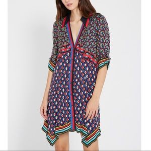 Alice + Olivia Conner Handkerchief Shirt Dress